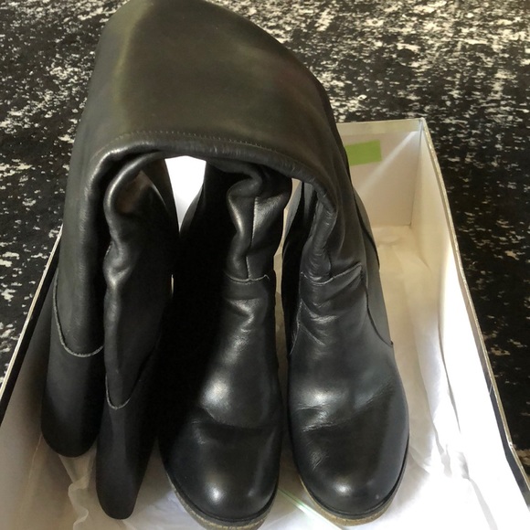 🖤Kelsi Dagger Black Leather Over the Knee Boots! - Picture 4 of 6